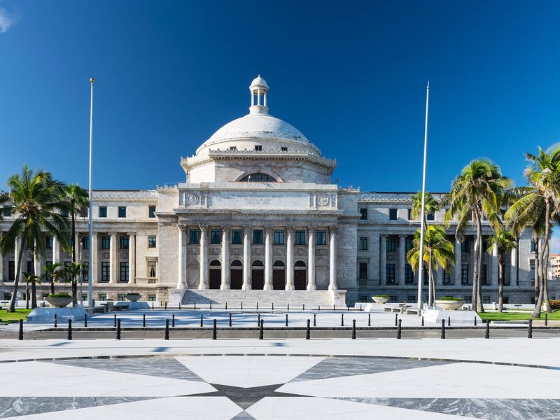 North façade of the Capitol of Puerto Rico, San Juan